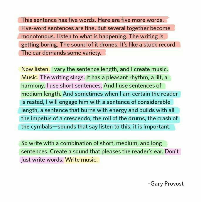 gary-provost-5-word-sentence